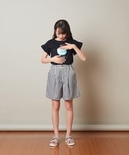 KG6GS22044 a.v.v KIDS(アー・ヴェ・ヴェ) [KIDS]ラメストラップサンダル ブラック