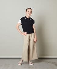 KG6GS22044 a.v.v KIDS(アー・ヴェ・ヴェ) [KIDS]ラメストラップサンダル ブラック