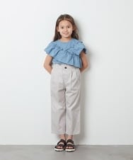 KG6GS22044 a.v.v KIDS(アー・ヴェ・ヴェ) [KIDS]ラメストラップサンダル ブラック
