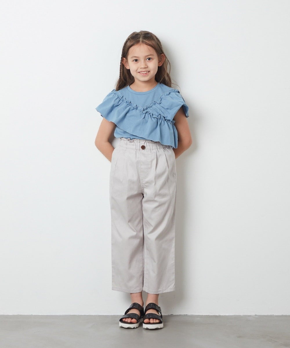 KG6GS22044 a.v.v KIDS(アー・ヴェ・ヴェ) [KIDS]ラメストラップサンダル ブラック