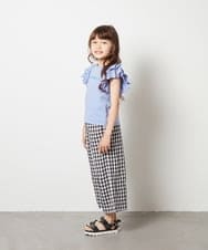 KG6GS22044 a.v.v KIDS(アー・ヴェ・ヴェ) [KIDS]ラメストラップサンダル ブラック
