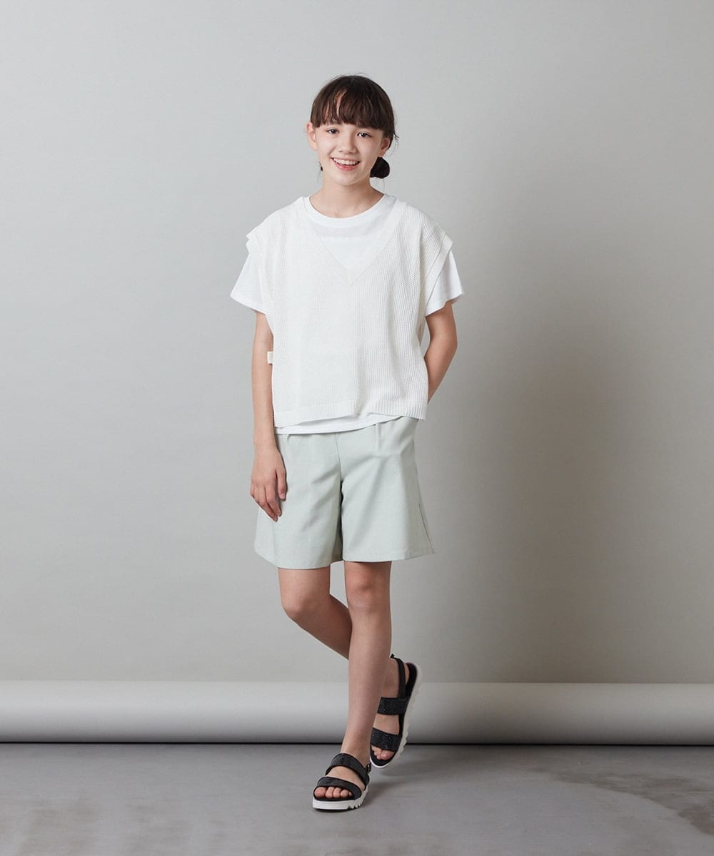 KG6GS22044 a.v.v KIDS(アー・ヴェ・ヴェ) [KIDS]ラメストラップサンダル ブラック
