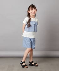 KG6GV22034 a.v.v KIDS(アー・ヴェ・ヴェ) [17-23cm]リボン付きスポーツサンダル[WEB限定サイズ] ブラック