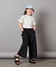 KG6GV22034 a.v.v KIDS(アー・ヴェ・ヴェ) [17-23cm]リボン付きスポーツサンダル[WEB限定サイズ] ブラック