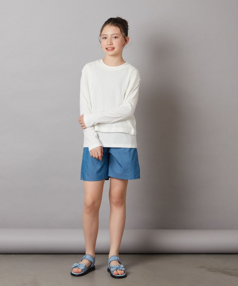 KG6GV22034 a.v.v KIDS(アー・ヴェ・ヴェ) [17-23cm]リボン付きスポーツサンダル[WEB限定サイズ] ブラック