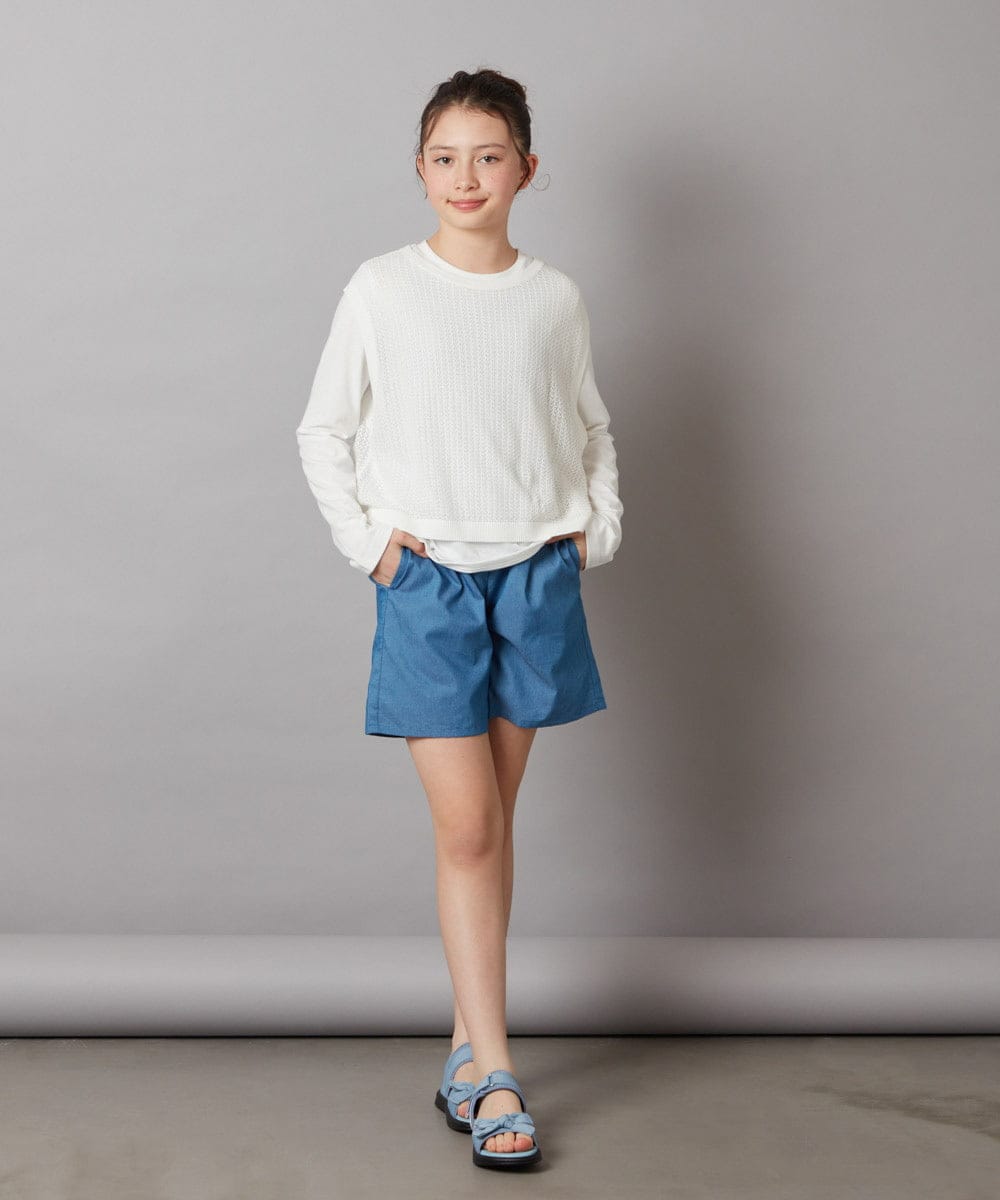 KG6GV22034 a.v.v KIDS(アー・ヴェ・ヴェ) [17-23cm]リボン付きスポーツサンダル[WEB限定サイズ] ブラック