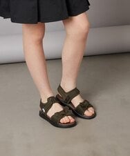 KG6GV22034 a.v.v KIDS(アー・ヴェ・ヴェ) [17-23cm]リボン付きスポーツサンダル[WEB限定サイズ] ブラック