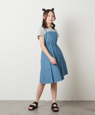 KG6GV22034 a.v.v KIDS(アー・ヴェ・ヴェ) [17-23cm]リボン付きスポーツサンダル[WEB限定サイズ] ブラック