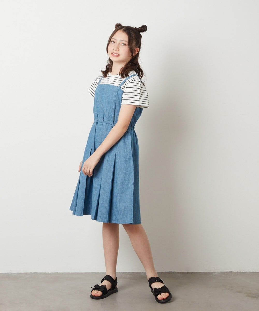 KG6GV22034 a.v.v KIDS(アー・ヴェ・ヴェ) [17-23cm]リボン付きスポーツサンダル[WEB限定サイズ] ブラック