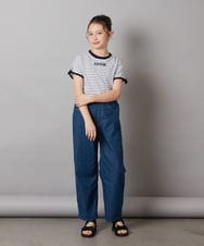 KG6GV22034 a.v.v KIDS(アー・ヴェ・ヴェ) [17-23cm]リボン付きスポーツサンダル[WEB限定サイズ] ブラック