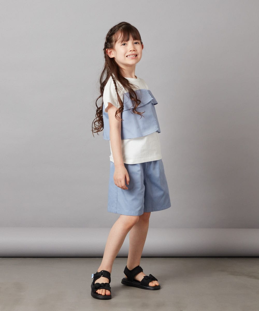 KG6GV22034 a.v.v KIDS(アー・ヴェ・ヴェ) [17-23cm]リボン付きスポーツサンダル[WEB限定サイズ] ブラック