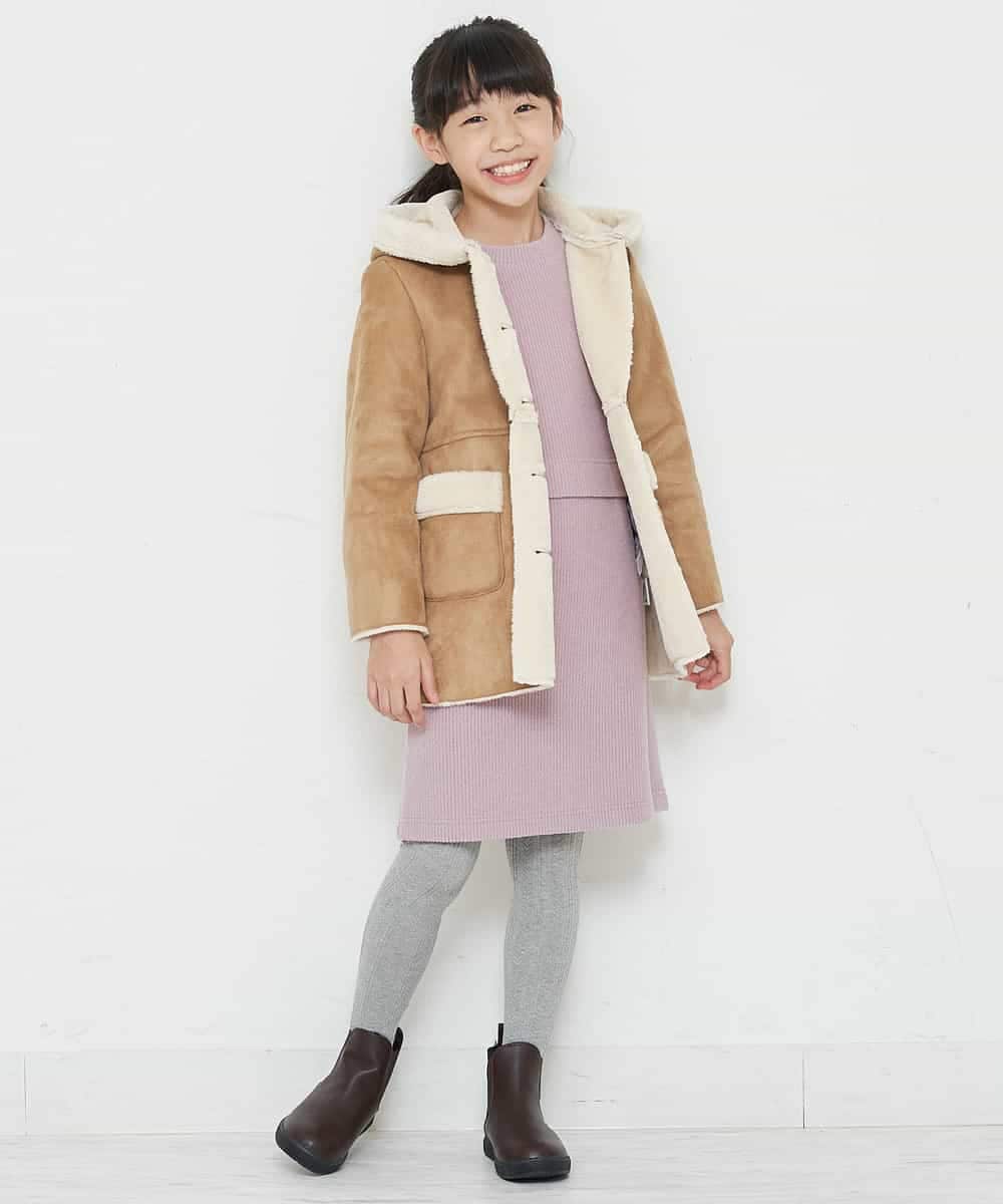 KG6KM04039 a.v.v KIDS(アー・ヴェ・ヴェ) [KIDS]サイドゴアスニーカーブーツ[WEB限定サイズ] ブラウン