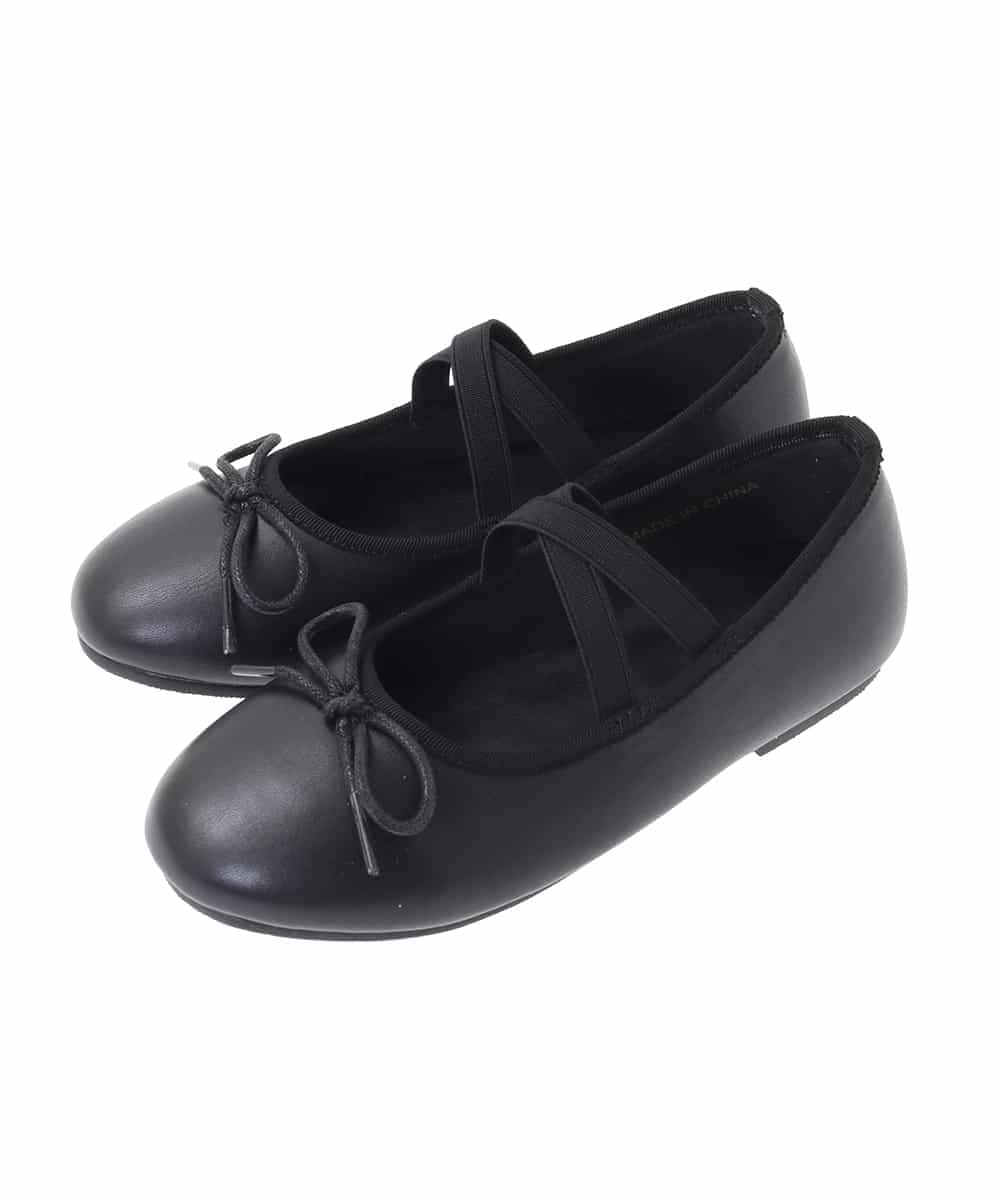 KG6TA03039 a.v.v KIDS(アー・ヴェ・ヴェ) [18-23cm][クッションインソールで履き心地抜群][屈曲性があり柔らかい]スキップバレエ ブラック