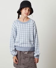 KG7AV10029 a.v.v KIDS(アー・ヴェ・ヴェ) [KIDS]リブニットバケットハット ブラック