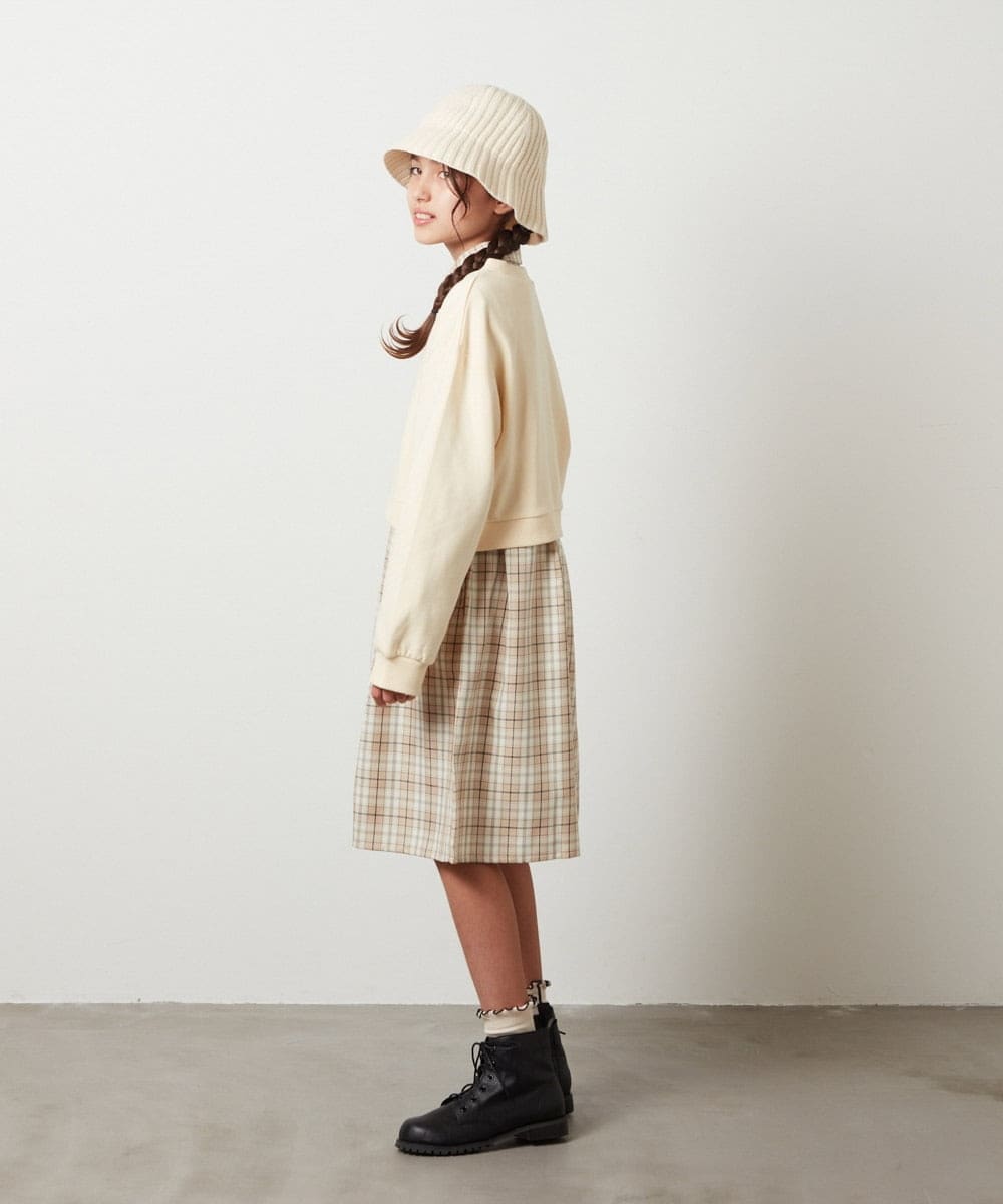 KG7AV10029 a.v.v KIDS(アー・ヴェ・ヴェ) [KIDS]リブニットバケットハット ブラック