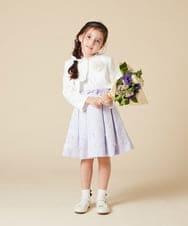 KGHCA03012 a.v.v KIDS(アー・ヴェ・ヴェ) [KIDS][セレモニー]パール調リボンポニー アイボリー