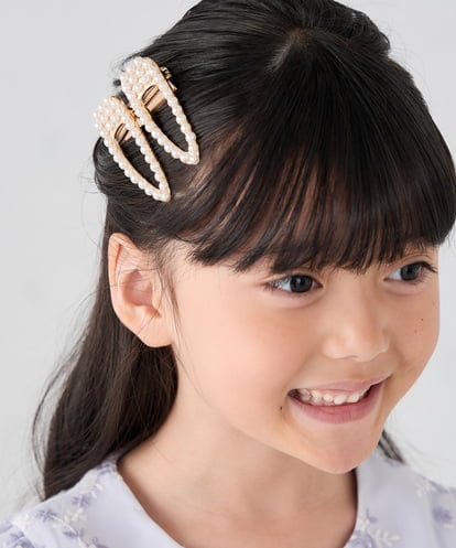 KGHCA05012 a.v.v KIDS [KIDS][セレモニー]パール調ヘアピンセット