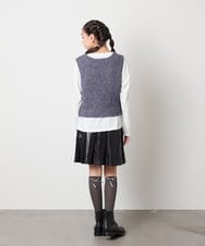 KGLAD03007 a.v.v KIDS(アー・ヴェ・ヴェ) [KIDS]リボンハイソックス ブラック
