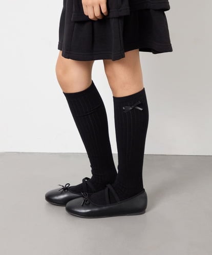 KGLAG30007 a.v.v KIDS [KIDS]【19-21/22-24cm】リボンハイソックス