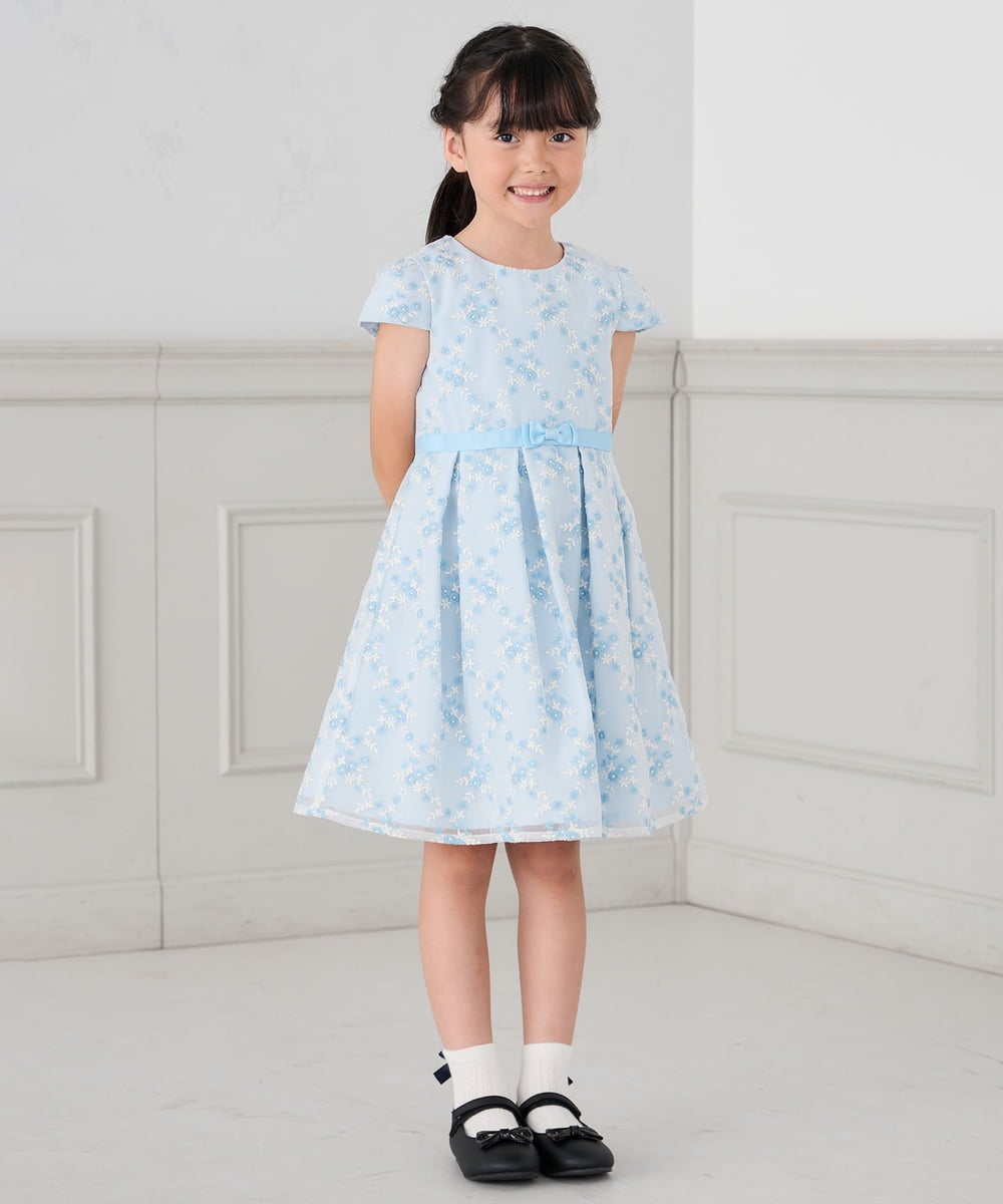 KGLCD02009 a.v.v KIDS(アー・ヴェ・ヴェ) [16-18cm/19-21cm]【セレモニー】リボン付きショートソックス ホワイト