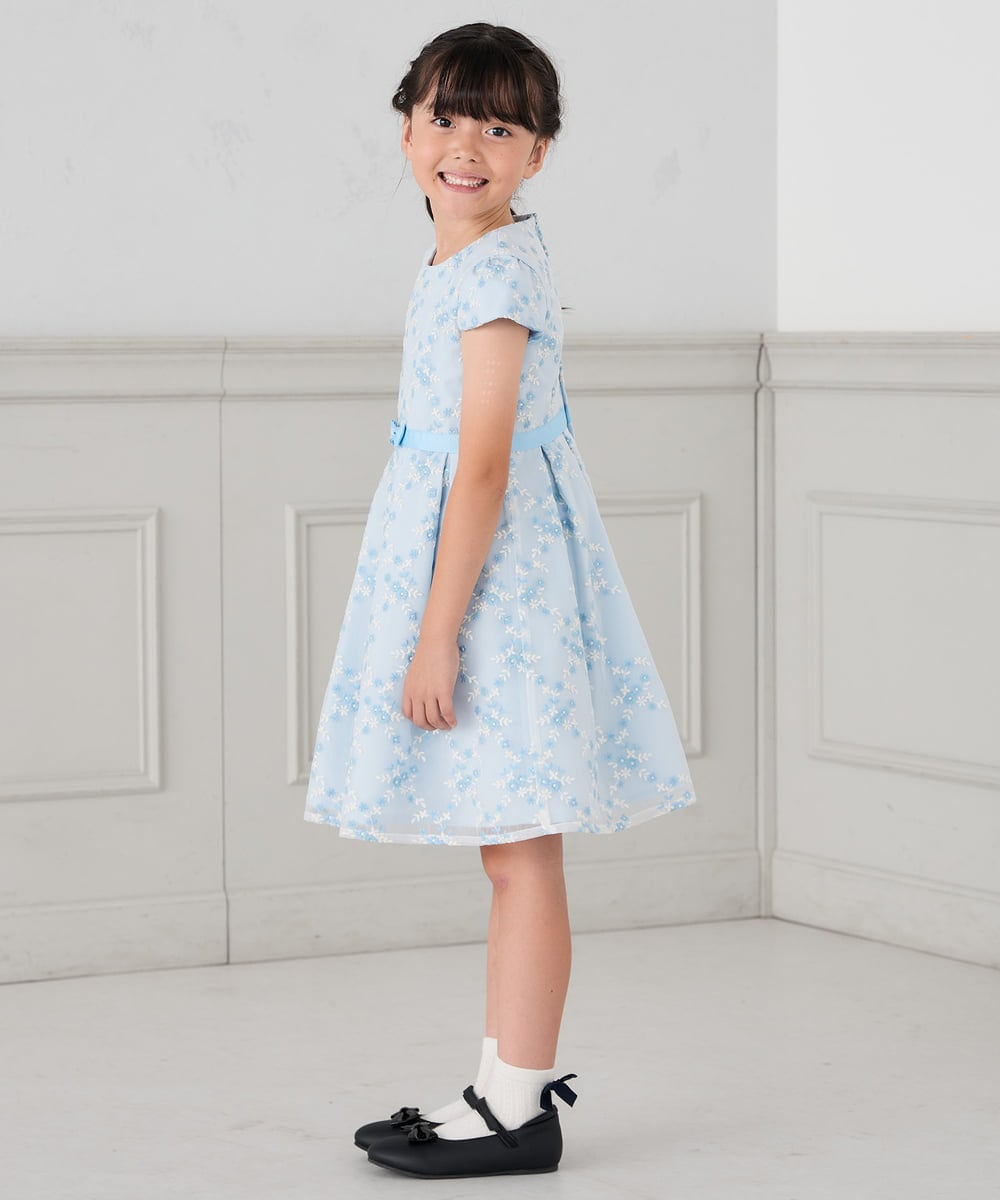 KGLCD02009 a.v.v KIDS(アー・ヴェ・ヴェ) [16-18cm/19-21cm]【セレモニー】リボン付きショートソックス ホワイト