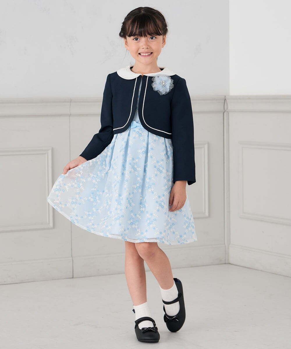 KGLCD02009 a.v.v KIDS(アー・ヴェ・ヴェ) [16-18cm/19-21cm]【セレモニー】リボン付きショートソックス ホワイト