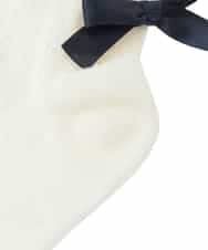 KGLCD02009 a.v.v KIDS(アー・ヴェ・ヴェ) [16-18cm/19-21cm]【セレモニー】リボン付きショートソックス ホワイト