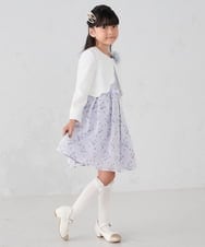 KGLCD03014 a.v.v KIDS(アー・ヴェ・ヴェ) [16-18cm/19-21cm]【セレモニー】フリルリボンハイソックス ホワイト