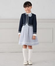 KGLCD03014 a.v.v KIDS(アー・ヴェ・ヴェ) [16-18cm/19-21cm]【セレモニー】フリルリボンハイソックス ホワイト
