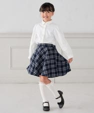 KGLCD03014 a.v.v KIDS(アー・ヴェ・ヴェ) [16-18cm/19-21cm]【セレモニー】フリルリボンハイソックス ホワイト