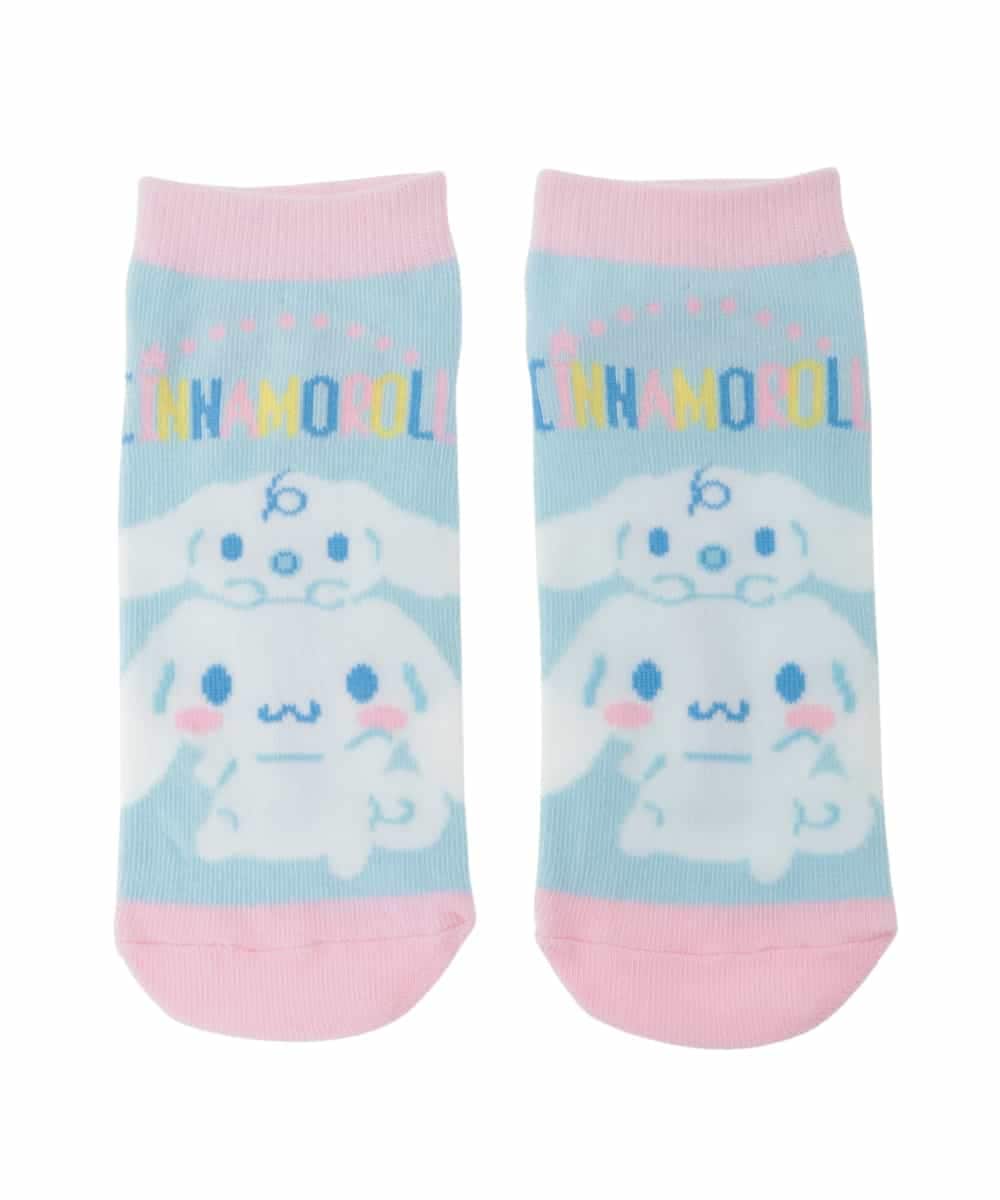 KGLED01012 a.v.v KIDS(アー・ヴェ・ヴェ) [KIDS]【シナモロール】３点セットアソートソックス ライトブルー