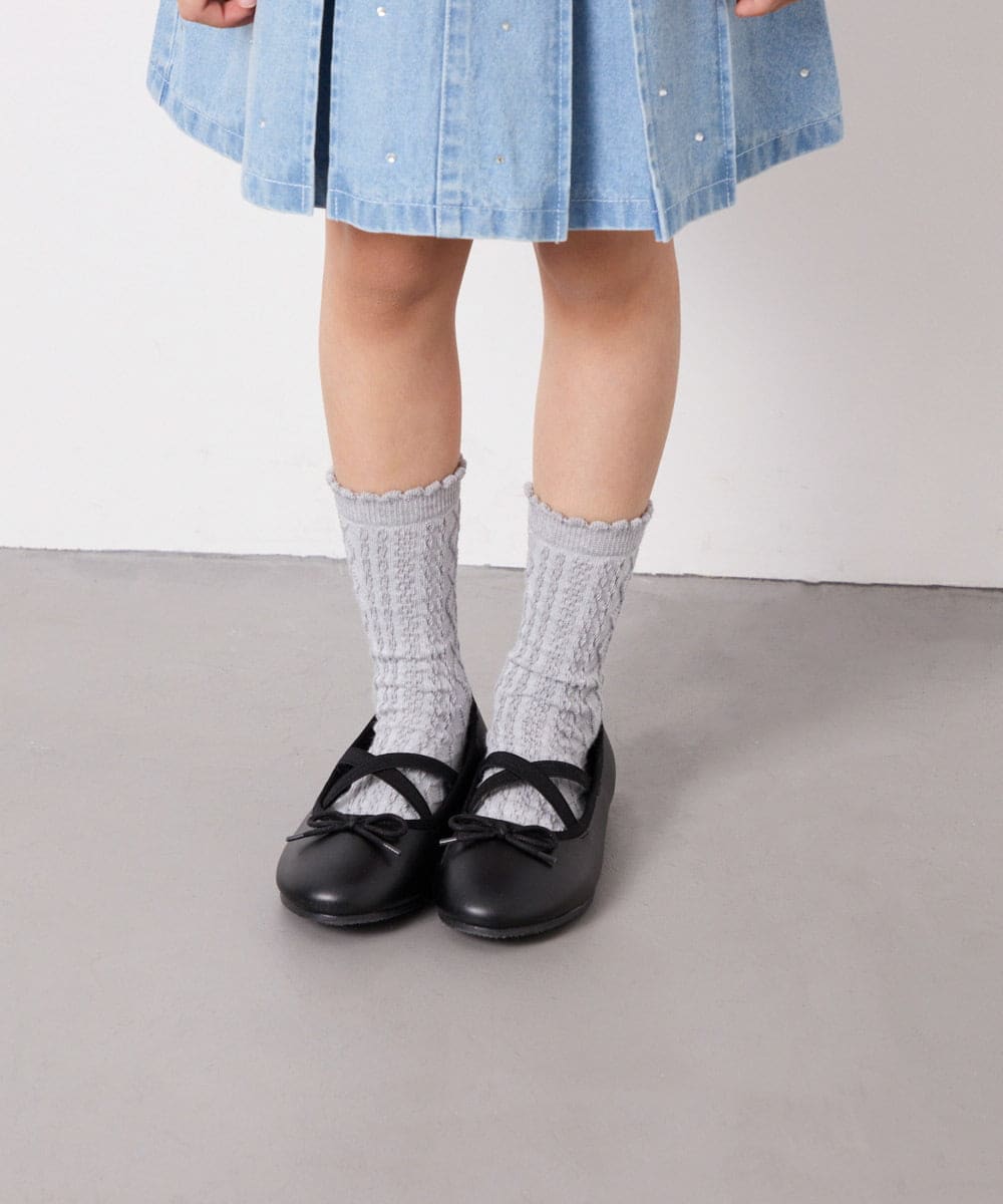 KGLGD10014 a.v.v KIDS(アー・ヴェ・ヴェ) 【19-21/22-24cm】【3点セット】アソートソックス ラベンダー