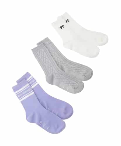 KGLGD10014 a.v.v KIDS 【19-21/22-24cm】【3点セット】アソートソックス