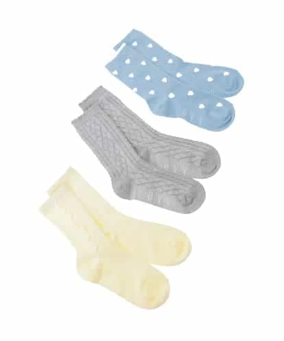 KGLGD11014 a.v.v KIDS 【19-21/22-24cm】【3点セット】アソートソックス