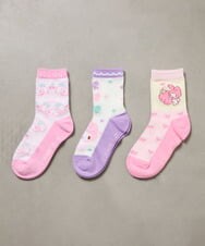 KGLJA05012 a.v.v KIDS(アー・ヴェ・ヴェ) [KIDS]【マイメロディ】3Pソックスセット ピンク