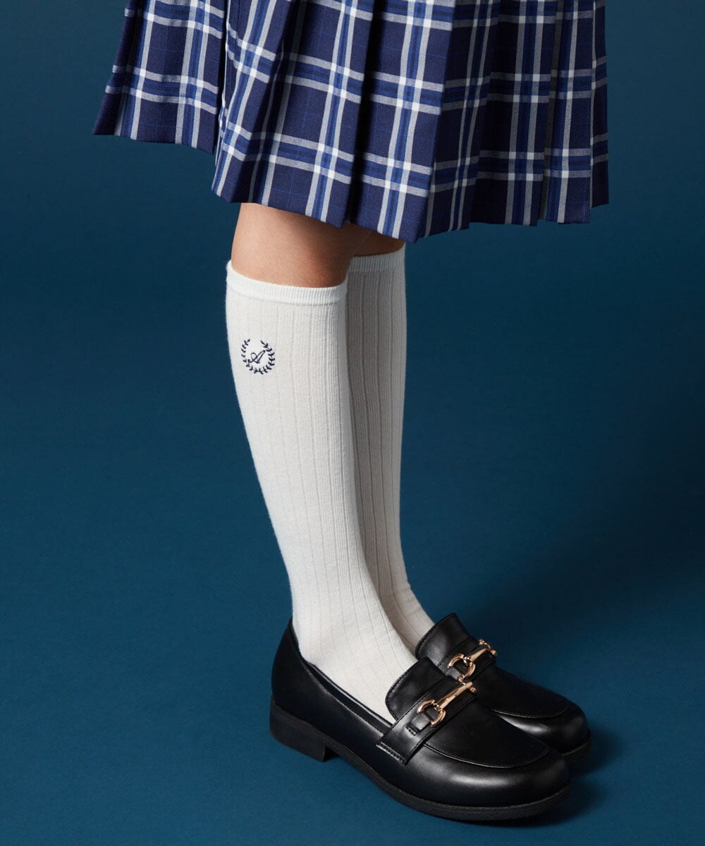KGLTA01007 a.v.v KIDS(アー・ヴェ・ヴェ) [KIDS]【卒服/セレモニー】Aハイソックス ホワイト