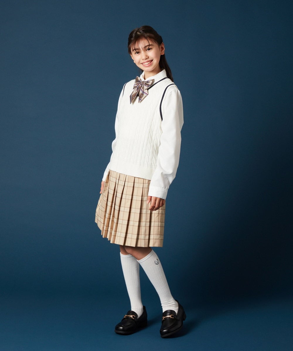 KGLTA01007 a.v.v KIDS(アー・ヴェ・ヴェ) [KIDS]【卒服/セレモニー】Aハイソックス ホワイト
