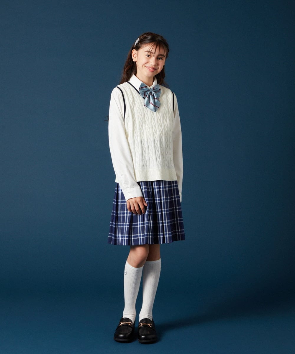 KGLTA01007 a.v.v KIDS(アー・ヴェ・ヴェ) [KIDS]【卒服/セレモニー】Aハイソックス ホワイト