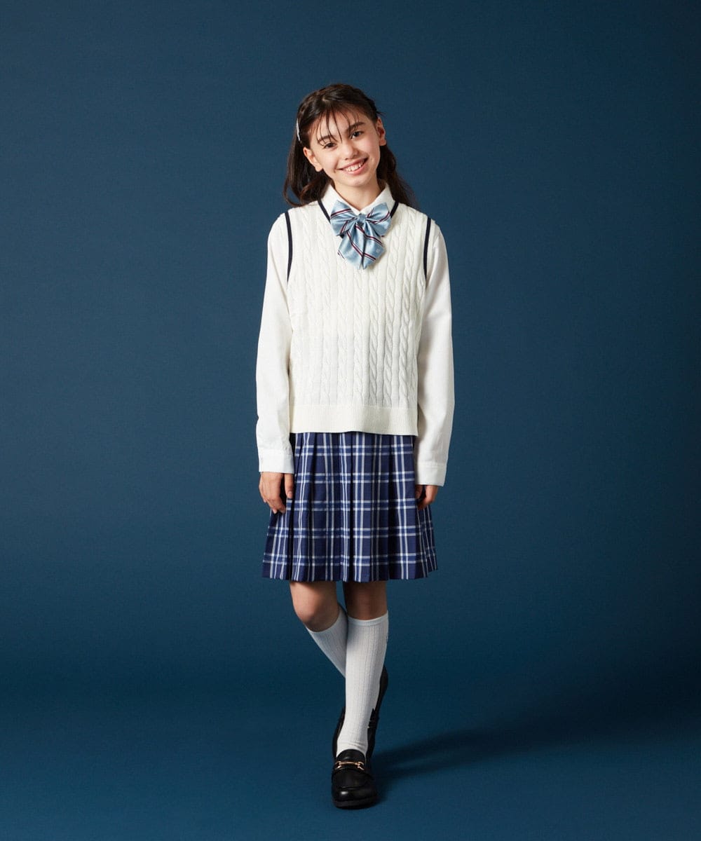 KGLTA01007 a.v.v KIDS(アー・ヴェ・ヴェ) [KIDS]【卒服/セレモニー】Aハイソックス ホワイト