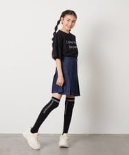 KGLTA05009 a.v.v KIDS(アー・ヴェ・ヴェ) [KIDS]【滑り止め付き】メッセージニーハイ グレー