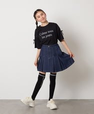 KGLTA05009 a.v.v KIDS(アー・ヴェ・ヴェ) [KIDS]【滑り止め付き】メッセージニーハイ グレー