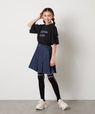 KGLTA05009 a.v.v KIDS(アー・ヴェ・ヴェ) [KIDS]【滑り止め付き】メッセージニーハイ グレー