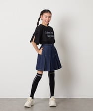 KGLTA05009 a.v.v KIDS(アー・ヴェ・ヴェ) [KIDS]【滑り止め付き】メッセージニーハイ グレー