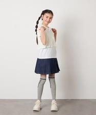 KGLTA05009 a.v.v KIDS(アー・ヴェ・ヴェ) [KIDS]【滑り止め付き】メッセージニーハイ グレー
