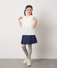 KGLTA05009 a.v.v KIDS(アー・ヴェ・ヴェ) [KIDS]【滑り止め付き】メッセージニーハイ グレー