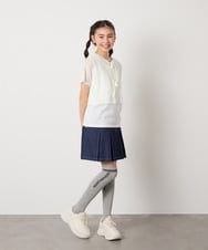 KGLTA05009 a.v.v KIDS(アー・ヴェ・ヴェ) [KIDS]【滑り止め付き】メッセージニーハイ グレー