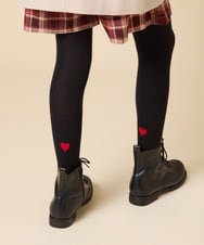 KGUAD06014 a.v.v KIDS(アー・ヴェ・ヴェ) [110/130/150size]ハートポイントタイツ グレー