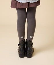 KGUAD06014 a.v.v KIDS(アー・ヴェ・ヴェ) [110/130/150size]ハートポイントタイツ グレー