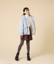 KGUAD06014 a.v.v KIDS(アー・ヴェ・ヴェ) [110/130/150size]ハートポイントタイツ グレー