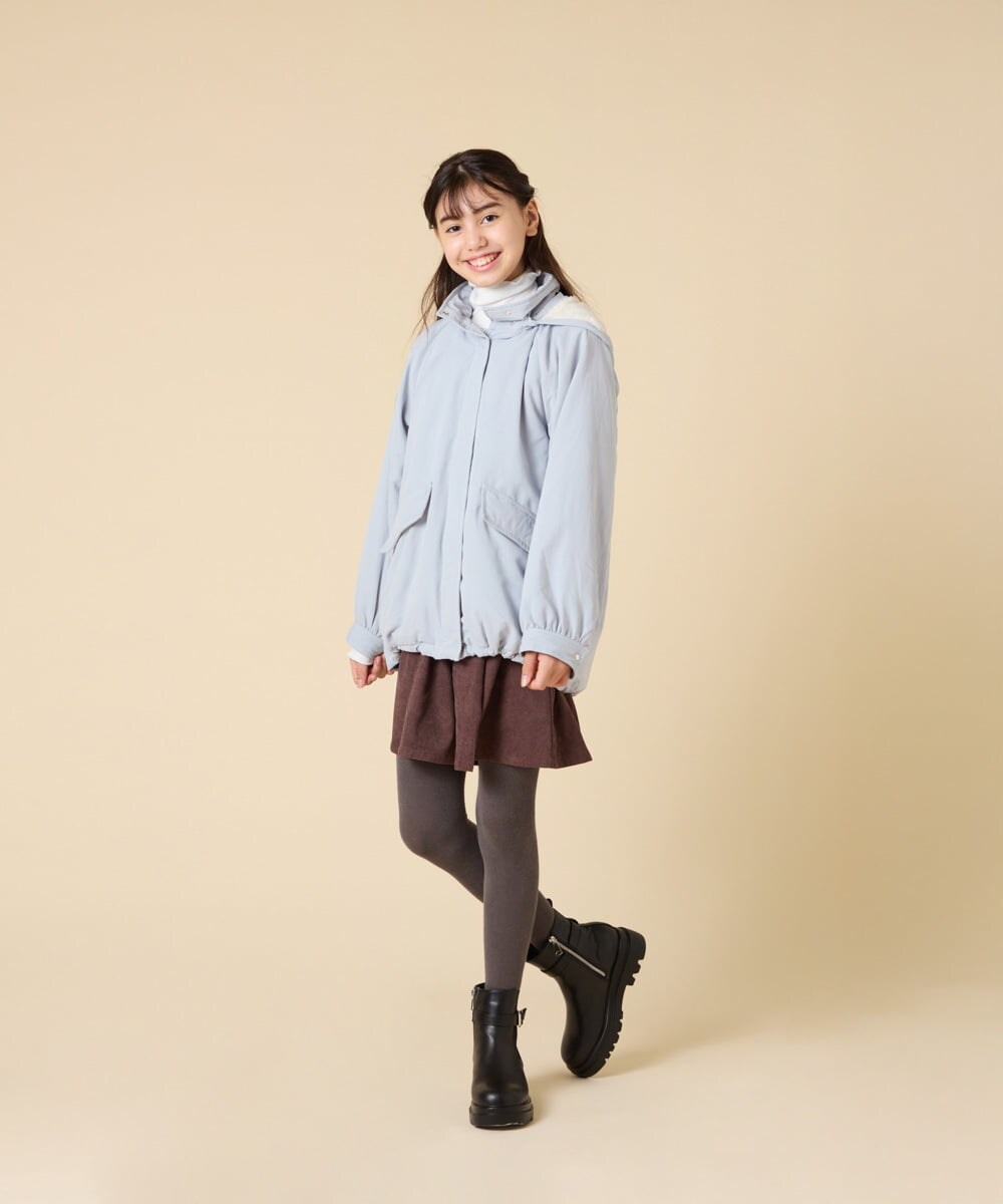 KGUAD06014 a.v.v KIDS(アー・ヴェ・ヴェ) [110/130/150size]ハートポイントタイツ グレー